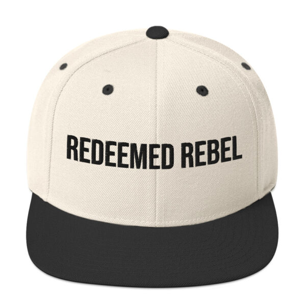 "REDEEMED REBEL" Snapback Two-Tone Cap